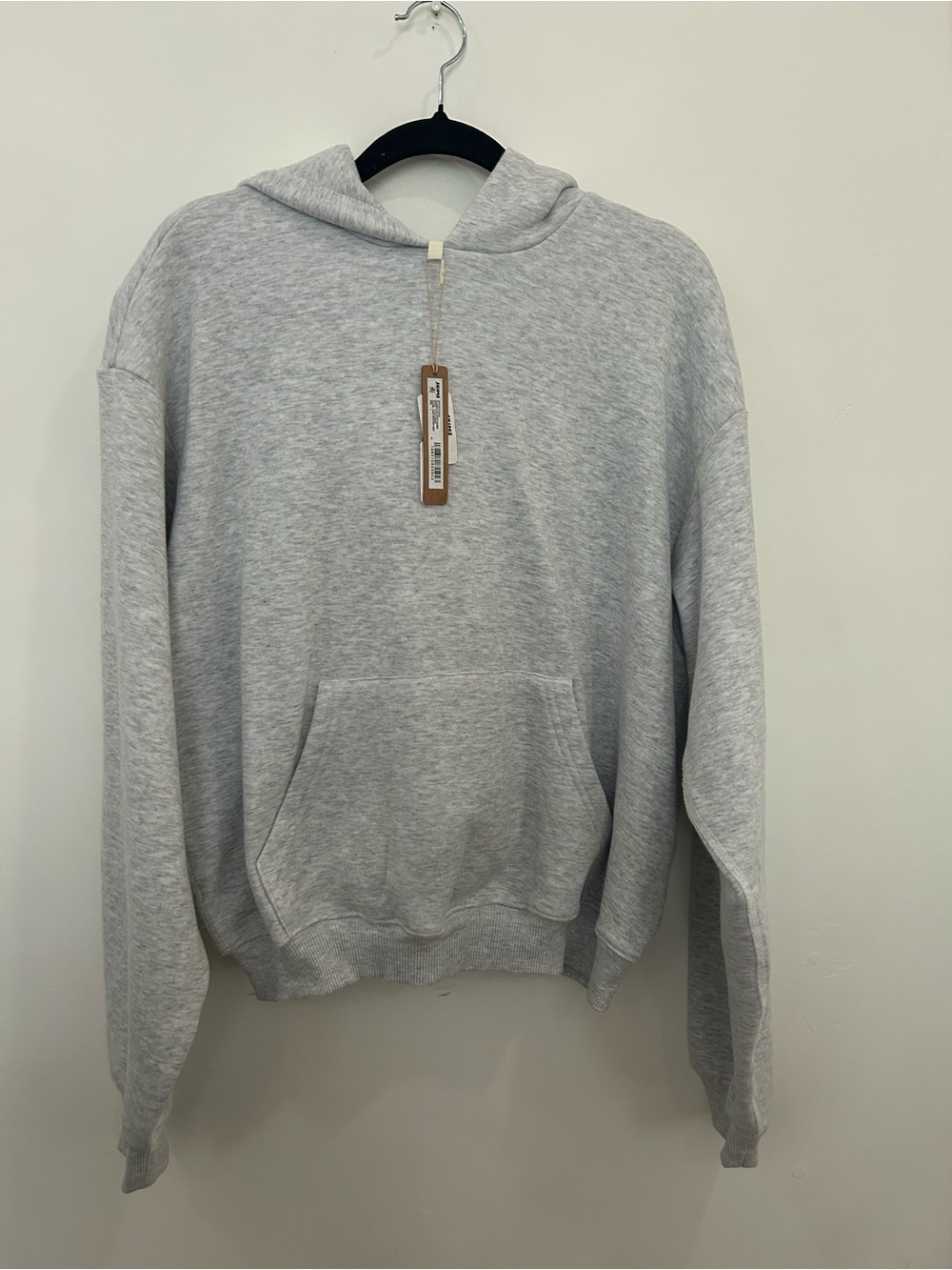 SKIMS Light Gray Crewneck Hoodie Sweatshirt